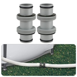 Pack of 2 Pool Hose Connectors 38 mm - Pool Hose Adapter, Hose Connector for Pool Connector, Compatible with Intex Bestway Coleman, Ideal for Hose Extension