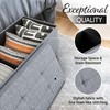 43" Folding Storage Ottoman Bench for Living Room, Bedroom, TV