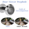 Door Viewer with Privacy Screen, 200° Wide Angle Optical Glass