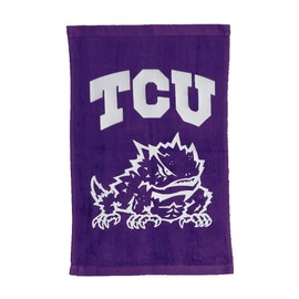 Tromic Texas Horned Frogs 100% Cotton 11"x18" Purple Rally Towel White HTV Vinyl Hand Towel Football Gift