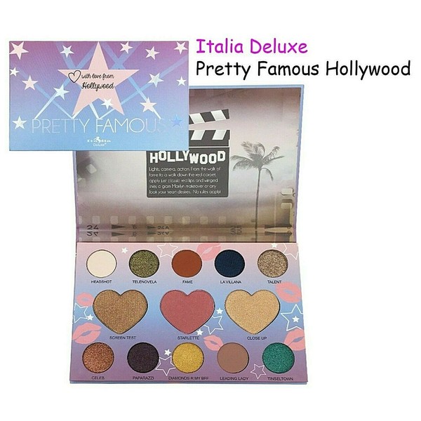 Italia Deluxe PRETTY FAMOUS HOLLYWOOD Palette- Blush/Bronzer/Highlighter/Shadow