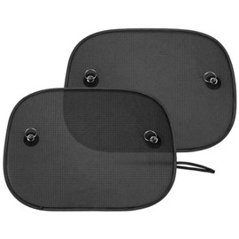 2 Pack Car Side Window Sunshades Universal Harmful UV Rays Sun Glare Heat Blocking for Baby Kids Pets, 44cm*36cm (Suction cup Stick)