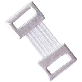 Pack of 120 Bandage Clips, Elastic Bandage Clips, Stretch Metal Fasteners for Various Types of Bandages, Interchangeable Wrap Fastener Clips, Latex-Free (White)