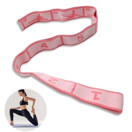 1 Stück Yoga Stretch Gurt, Segmentiertes Widerstandsband, Hochelastischer Gymnastikband, für Fitness, Pilates, Tanztraining, Gymnastik, Effektives Dehnung