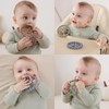 3 Pack Ring Teether, Silicone Teething Ring Toys for Babies