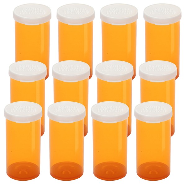 Empty Plastic Pill Bottles with Easy Open Caps (Not Child
