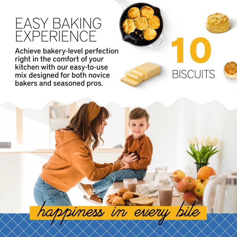 Southern Living Gourmet Cheesy Garlic Biscuit Mix, Easy-to-Bake Delight, Dinner