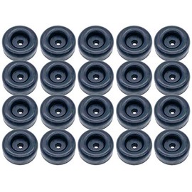 Automotive Authority LLC 20 Rubber Bumpers for Trailer Ramp Door Truck 2.5" Round Replacement Cargo Stop (20)