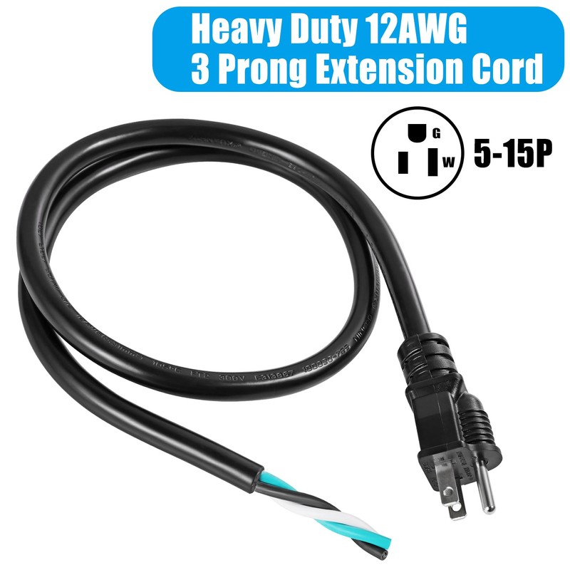 3FT 12AWG 3 Prong Heavy Duty Universal AC Appliance Replacement