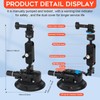 4.5"/14cm Camera Suction Cup Mount with Ball Head Quick Release