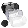 Collapsible Laundry Baskets, 3 Pack Mesh Pop-Up Laundry Hampers
