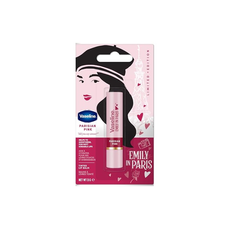 Vaseline Emily in Paris Bálsamo Labial Color Rosa Parisian Pink