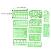KICHOUSE 11pcs Flexible Ruler Circle Stencils for Drawing Geometric Stencils