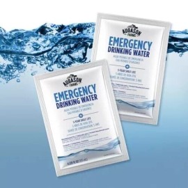 Augason Farms Emergency Drinking Water Choose Size Of Pack - Pouches 4.22oz Each - 100 Pouches - Full Case