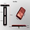 evermotor Universal Motorcycle E4 Reflector Rear Narrow Red with Long