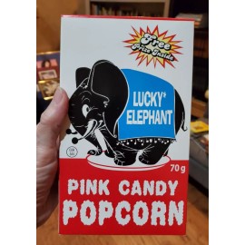 LUCKY ELEPHANT Retro Pink Candy Popcorn 70g/2.5oz from Canada w/ Sandylion Prize