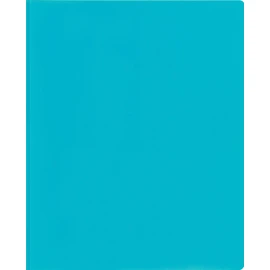 León 2-Pocket Carpeta de plástico con sujetadores, 1 carpeta, 1 unidad, Azul claro