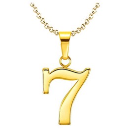 925 Sterling Silver Number 0-9 Charms Pendant Necklace with Chain (7)