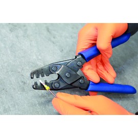 Laser 7642 Open Barrel Crimping Pliers, Red,silver