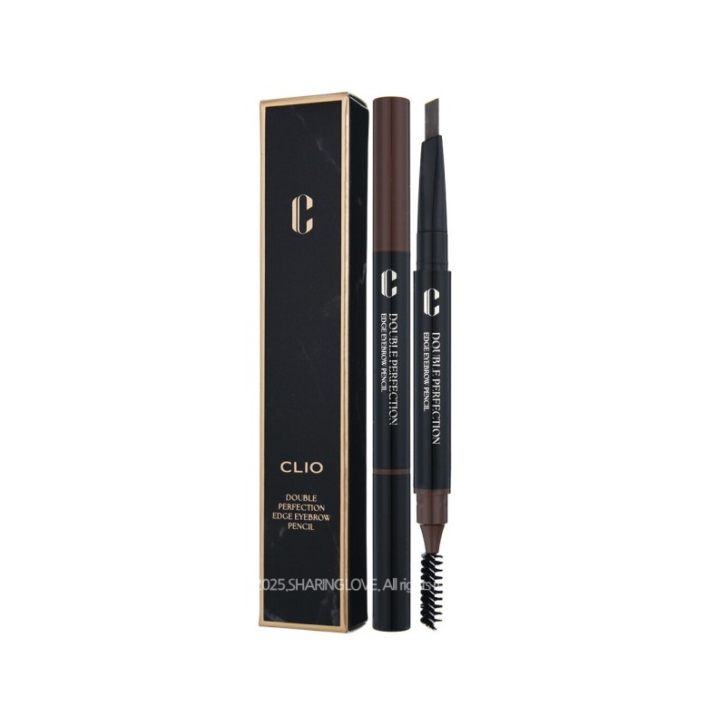 Clio Double Perfection Edge Eyebrow Pencil 0.3g 01 Natural Brown