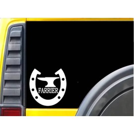 Farrier Horse Shoe K491 6 inch Sticker horse decal