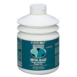 Evercoat Metal Glaze Polyester Finishing and Blending Putty for Metal, Aluminum & Steel - 30 Fl Oz