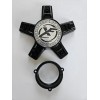 XF Offroad wheels center cap matte black 5 lug -5H