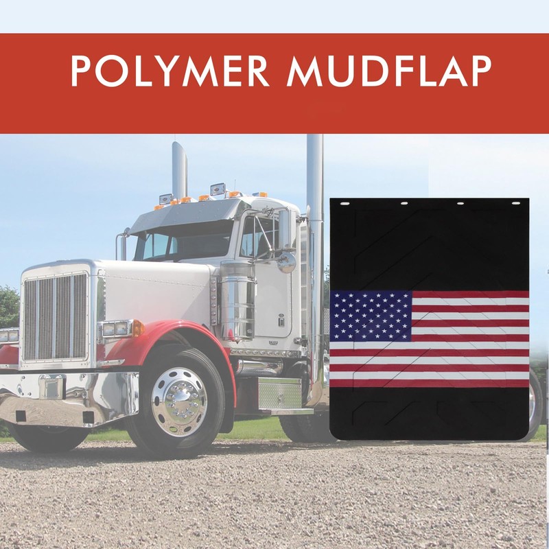 RILONH American Flag Mud Flaps for Semi Trucks PVC Polymer