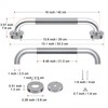 16 Inch Anti-Slip Shower Grab Bar, iMomwee Chrome Stainless Steel