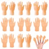 ZAKVOOR 16 Pcs Tiny Finger Hands Mini Realistic Little Small