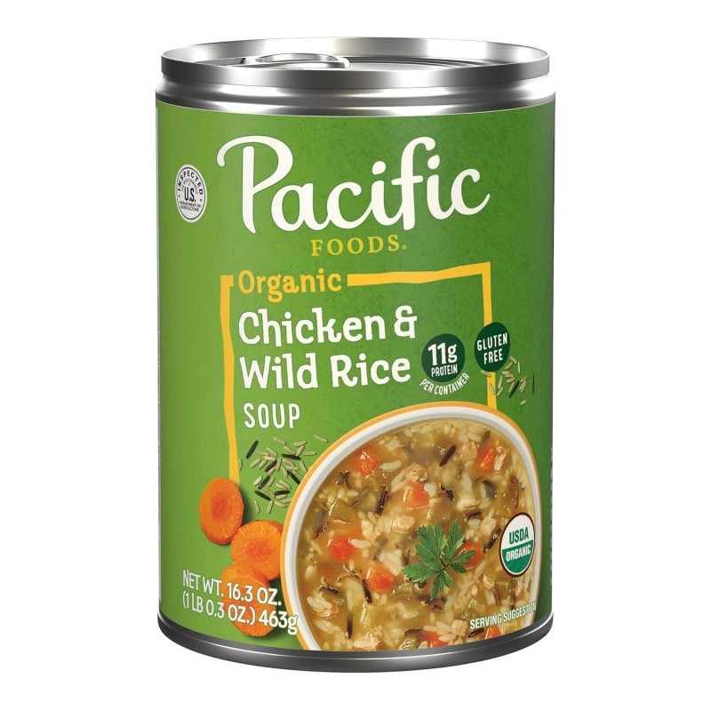 Pacific Foods Organic Chicken and Wild Rice Soup, 16.3 oz