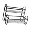Metal Desktop Storage Rack 2 Tier Prevent Slip Multifunction Metal