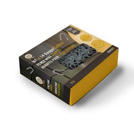 Nuvo Iron ¾ Inch x 14 Gauge Galvanized U-Shaped Fence Wire Staples (for Poultry, Wire Mesh & Woven Fencing) - 1 LB.