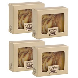 Fabulous Frannie Patchouli Essential Oil Herbal Soap Gift Set each made with Pure Essential Oil 4 Ounce (Pack of 4) …