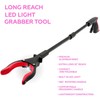 Grabber Reacher Tool 32" Aluminum Magnetic Claw with LED Light,