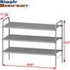 Simple Houseware 3-Tier Shoe Rack Storage Organizer, Grey – Space-Saving