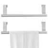 2 Pack Over Cabinet Towel Holder, Brushed Dish Towel Rack