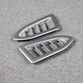 RUIQ Subaru Crosstrek Impreza GU Series Exclusive Interior Front Upper Air Conditioner Ring Garnish Vent Panel for Subaru Crosstrek Impreza (Satin Silver)