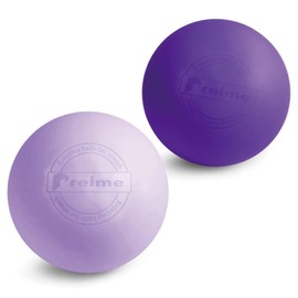 Preime Massage Ball, Stretch Ball, (Ball for Relieving Fatigue and Fatigue by Sports Specialty Shops), Foam Roller, Trigger Point, Myofascial Release, Shoulders, Back, Waist, Calves, Sole, Full Body, Acupuncture Push Goods (Purple/Lavender)