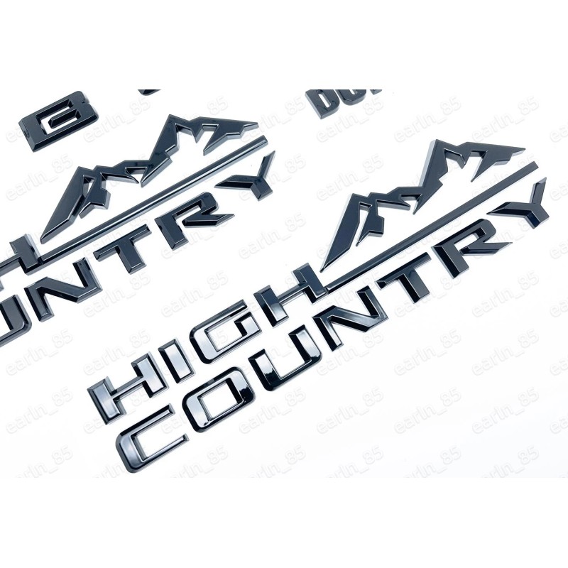 General Motors 6Pcs Gloss Black 2021-2025 Suburban High country Duramax