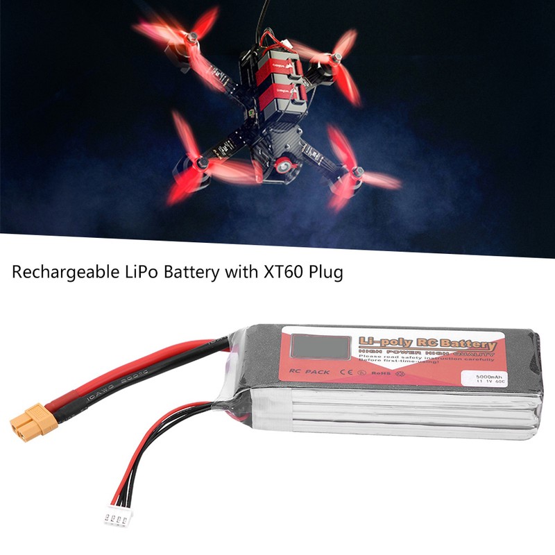 ZOP POWER 3S 11.1V 5000mAh 60C Rechargeable LiPo Battery with
