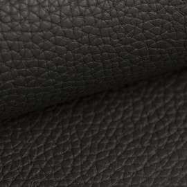 NOVELY® BINAU Faux Leather - Furniture Fabric Made of Genuine Leather Fibre Combination - Robust and Extra Thick Upholstery Fabric - Easy-Care Sold by the Metre 1 Running Metre (06 Black Brown)