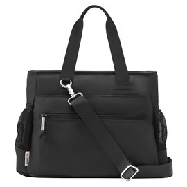 GLENKEY Versatile Lunch Box Stylish Bag - Large Insulated Tote Bag for Women - Leakproof Soft Lunch Pail Kit for Adults Work Picnic Outdoor Trips Black 15L