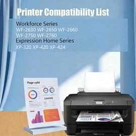 T220XL Remanufactured Ink Cartridges Replacement for E220XL T220XL Ink Cartridges use for Workforce WF-2630 WF-2650 WF-2660 WF-2750 WF-2760 XP-420 XP-320 Printer (4pack)