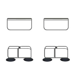Hebillas de conector transparente para bolígrafo de perro SOLOWINNER, fácil de instalar y quitar accesorio de corral para perro (30 pulgadas de alto, tipo I, parte superior + inferior)