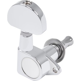 Pareschi 6 Pieces 3L3R Guitar Tuning Pegs, Machine Heads for Electric and Acoustic Guitars, Single Screw Mount, Modern Universal Fit for Electric & Acoustic Guitars (Chrome)