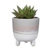 Sass & Belle Mojave Glaze Grey Large Planter on Legs