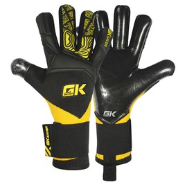 GK Saver Goalkeeper Gloves Knit Series Football Goalie Gloves for Kids & Adults Sizes 4 to 11 Non-Finger Spine GK Gloves for Training & Match Play(Knit Yellow, Size 10)