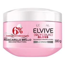 Oréal Paris Mascarilla Capilar Elvive Glycolic Gloss Ácido Glicólico Dale Más Brillo Cabello Resiste Hasta Lavadas