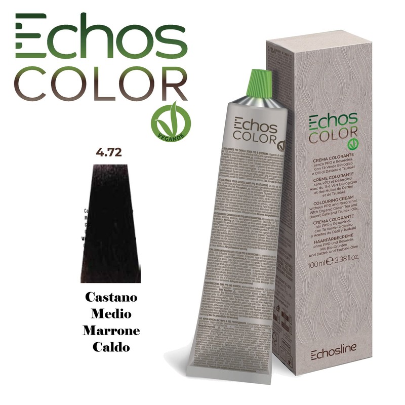 New Echos Color - 4.72 Brown, Medium Brown, Warm Brown